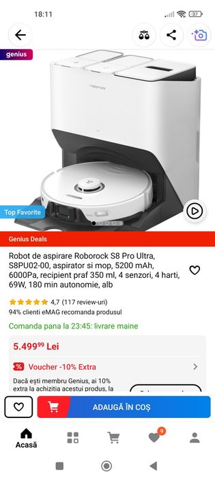 Aspirator robot Roborock Xiaomi