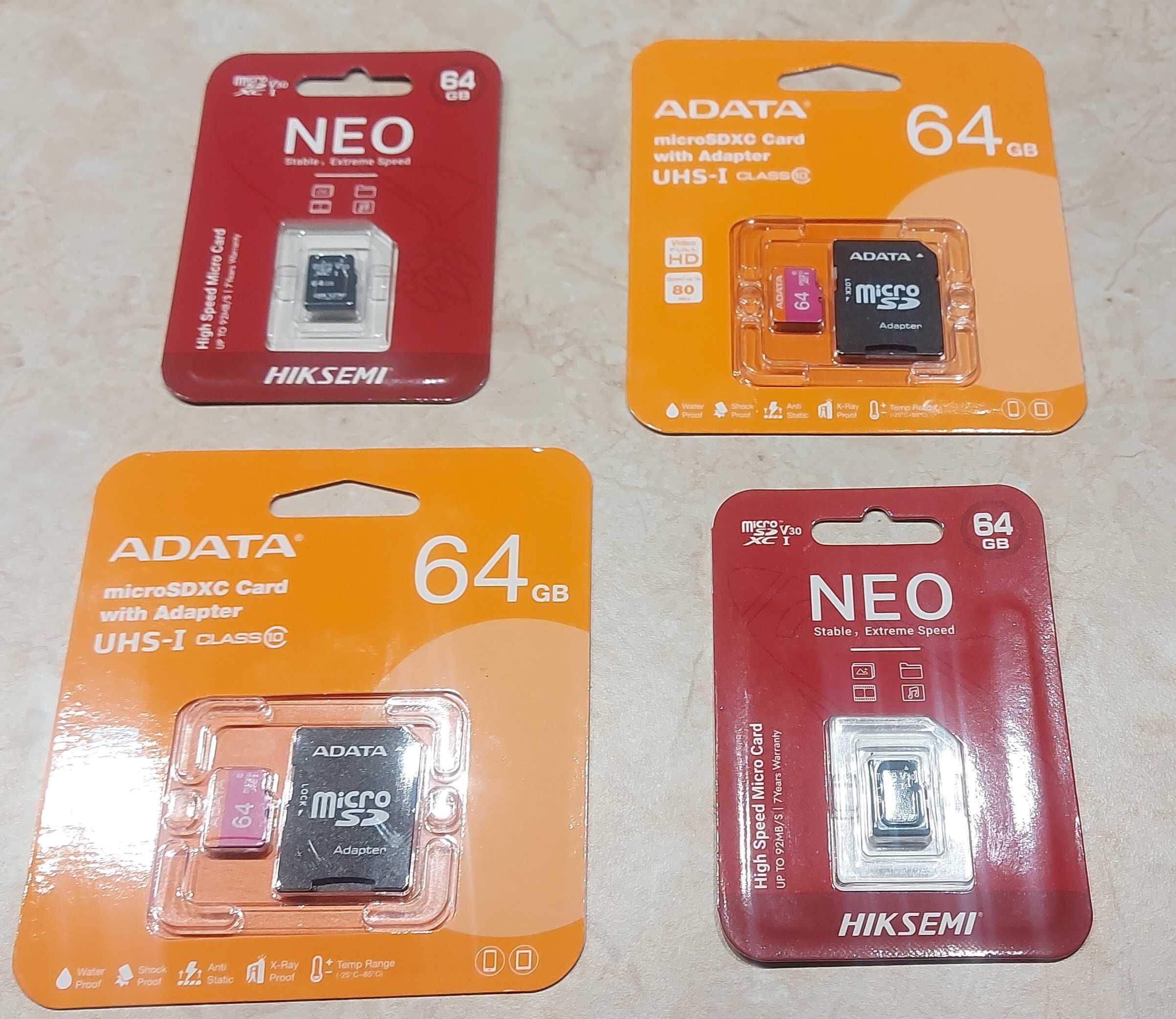 Карта памет 64 GB - NEO и ADATA