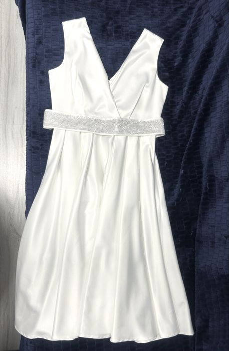 Rochie alba cununie/de zi/de seara