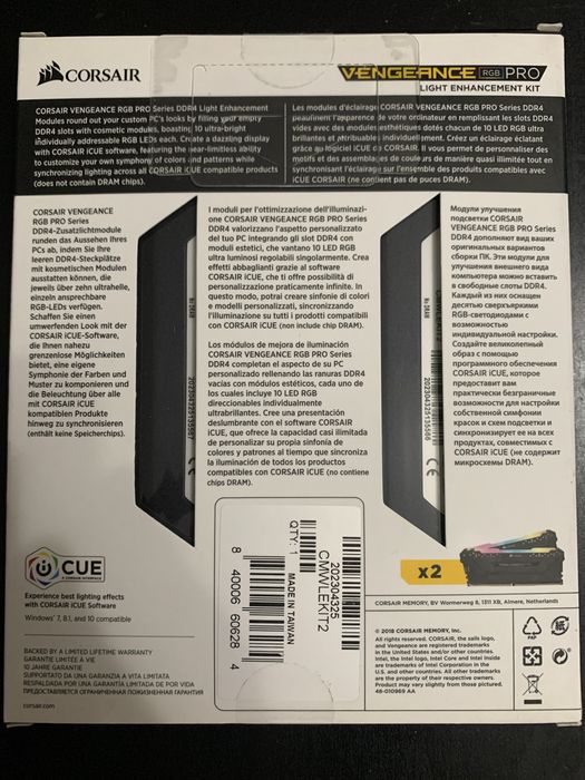 SIGILAT Kit Corsair VENGEANCE RGB PRO Light Enhancement DDR4