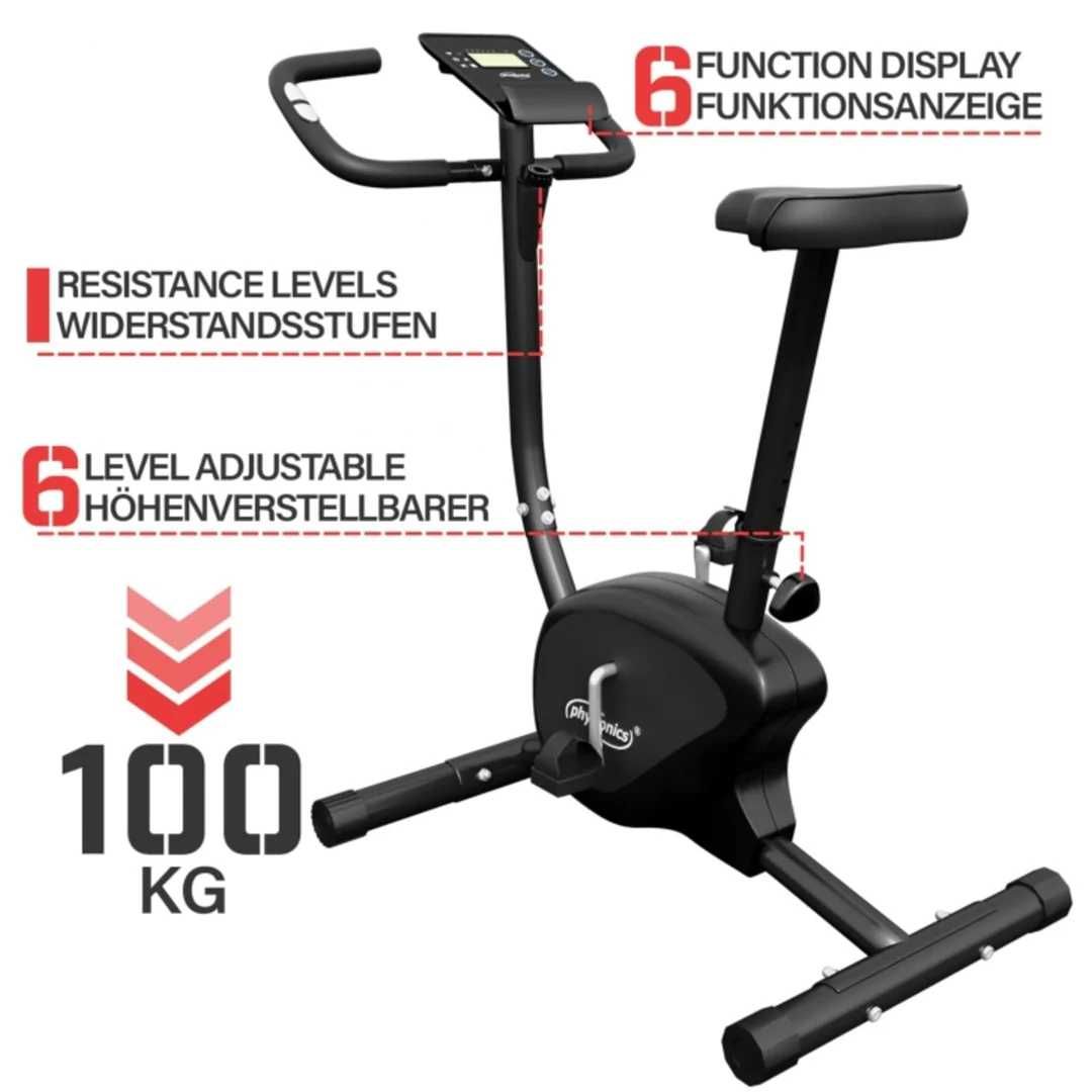 Bicicletă cardio cu afișaj LCD