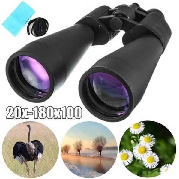 Binoclu profesional cu zoom si reglaj bushnell 20x-180x100