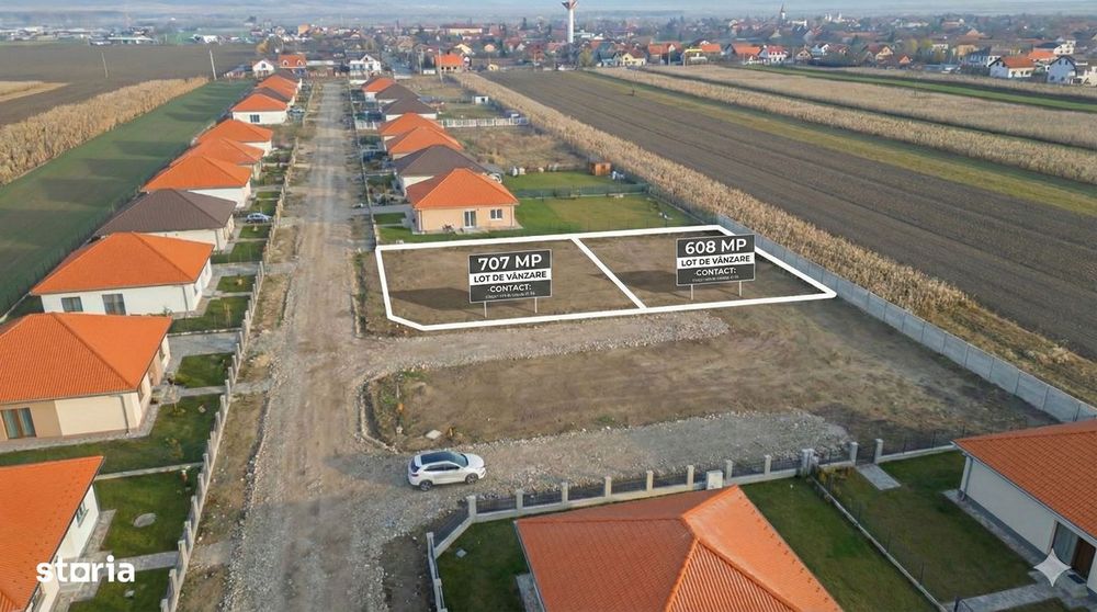 Teren Intravilan de Vânzare în Prejmer, 707 mp, Toate Utilitățile