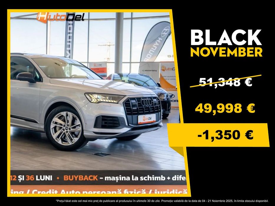 Audi Q7 55TFSIe 3.0 "S-Line " / Laser / Panoramic / Posibilitate Leasing /