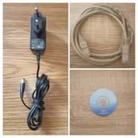 Кабел-адаптер, лан кабел за рутери и диск с драйвъри
