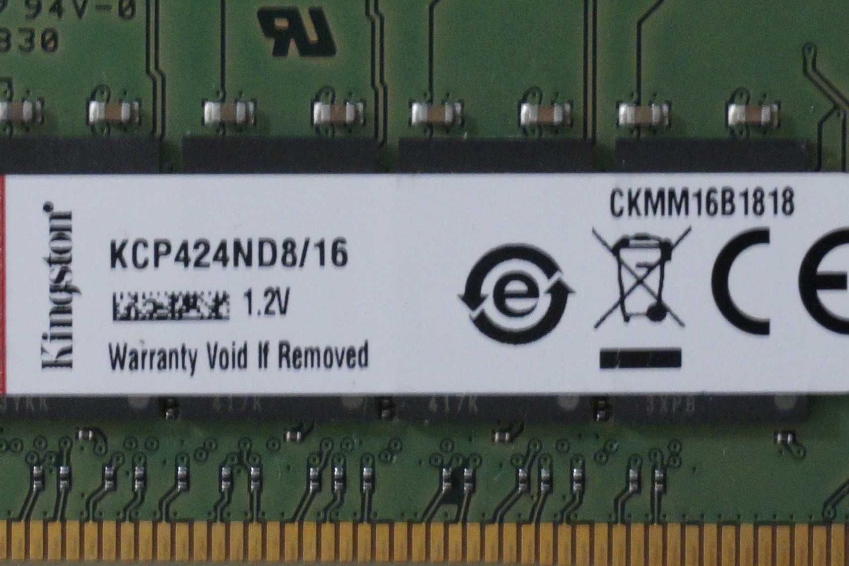 32GB (2x16GB) RAM DDR4 Kingston 2400mhz