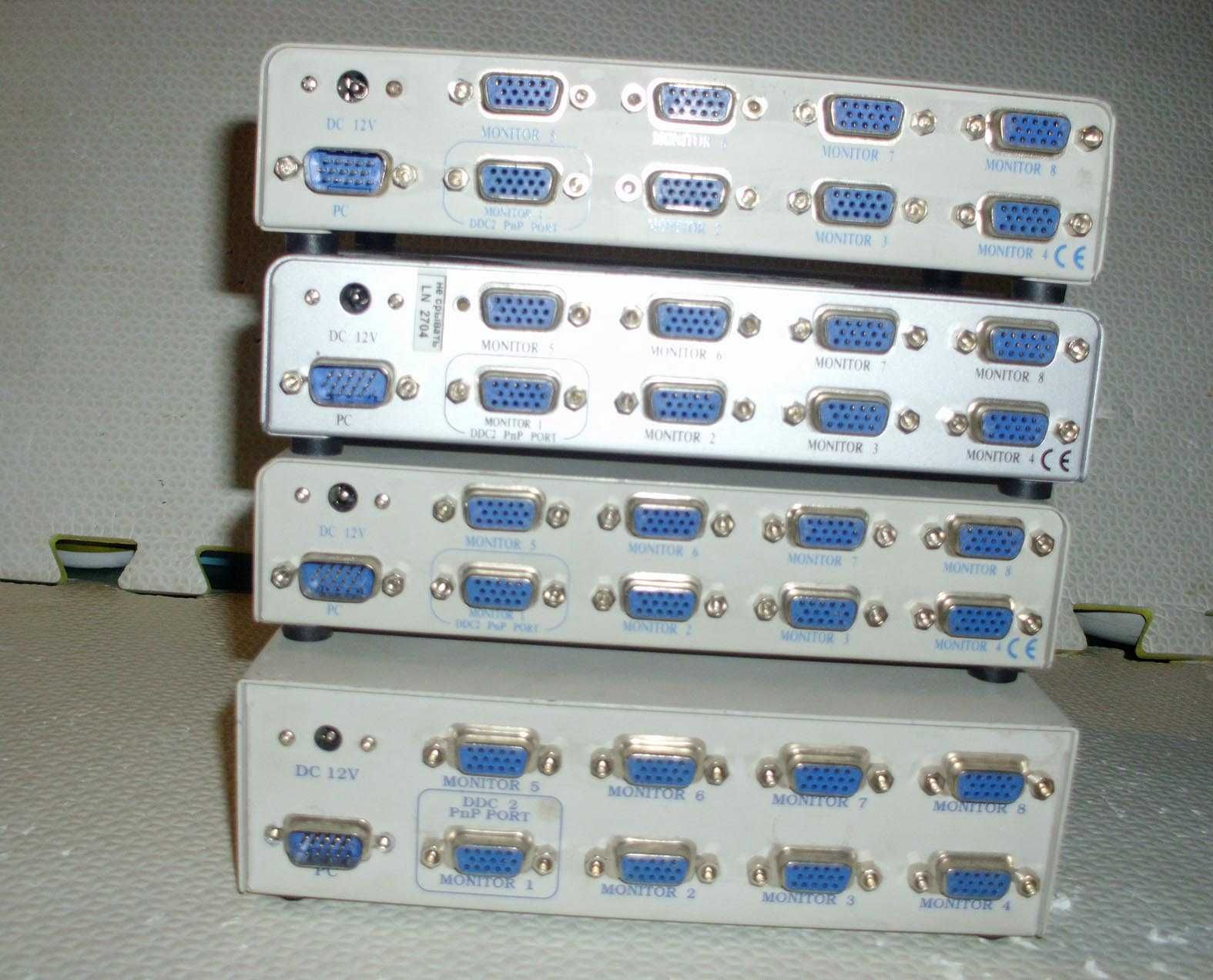 сплиттеры VGA на 8 мониторов