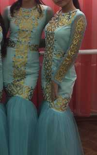 Казахское национальное платье для девочек.Идеально для ростом 155-160