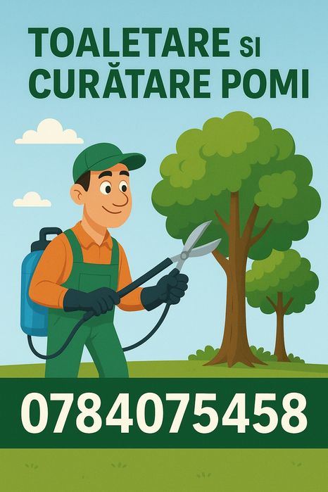 Curățare livezi pomi fructiferi jud. ALBA