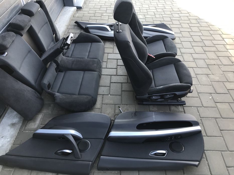 Scaune interior recaro alcantara cu textil Bmw seria 3 E91 LCI 2010