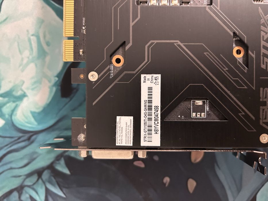 NVIDIA ASUS ROG 1050 Ti Strix 4gb