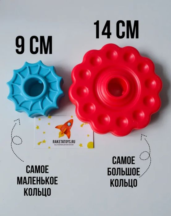 Большая пирамидка "Весёлые шестерёнки"