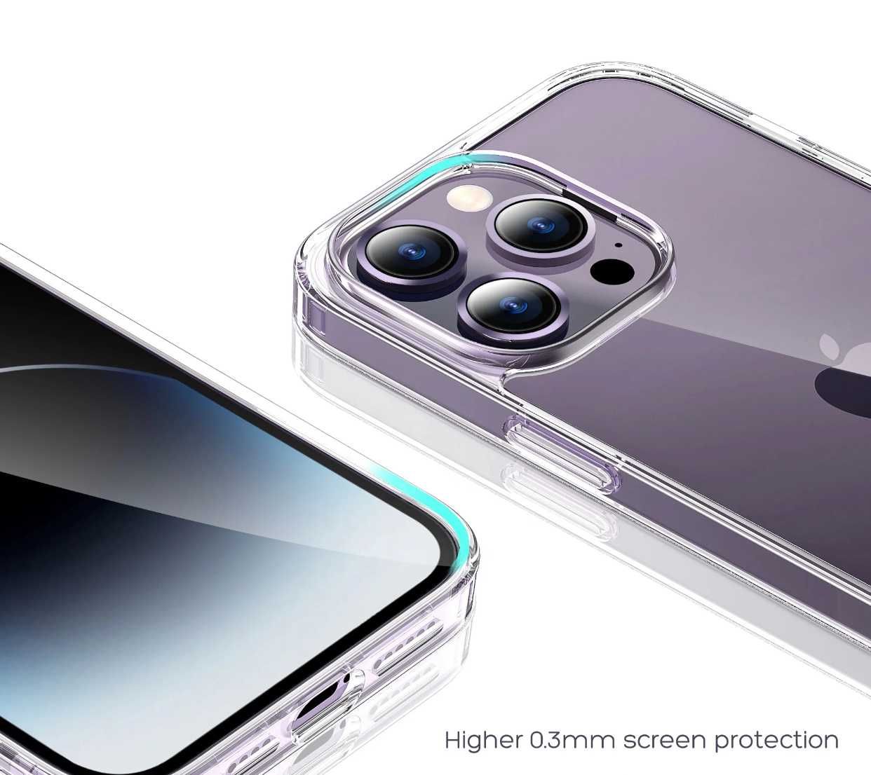 Husa silicon / gel TPU transparenta pentru iPhone 15 , 15 Pro Max