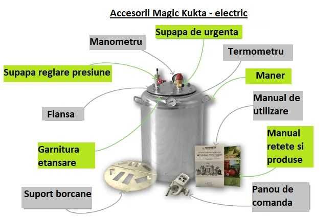 Magic Kukta E 50 autoclav, sterilizator profesional borcane/conserve