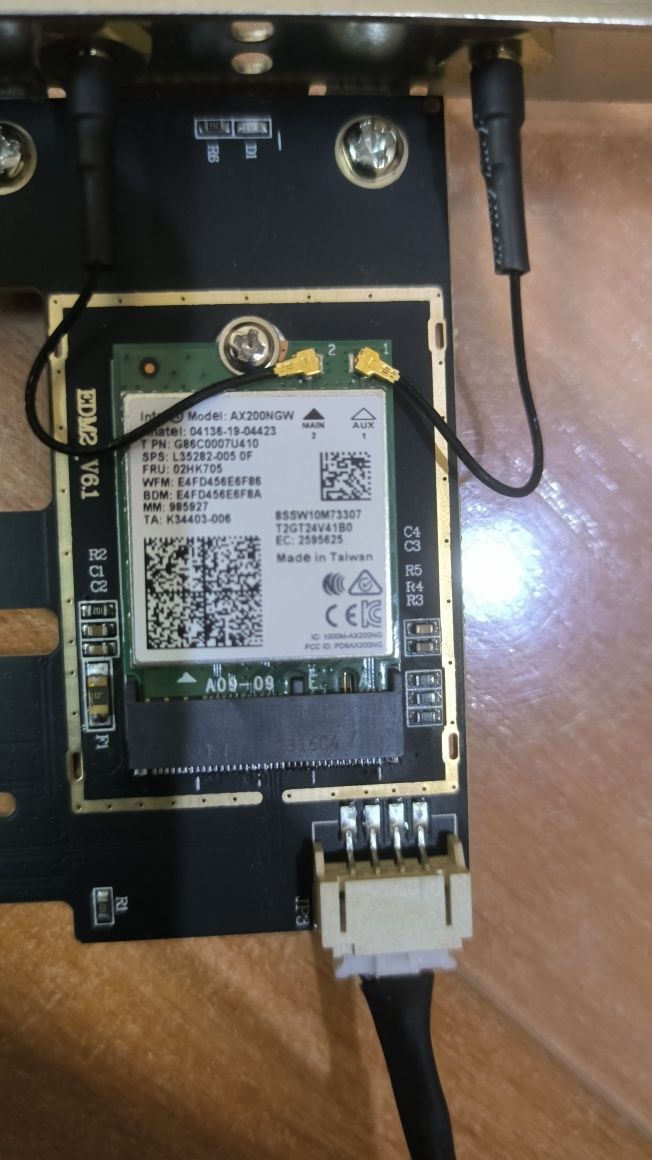 Wifi адаптер PCI intel ax200ngw