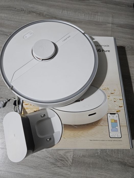 Roborock S6 Pure Aspirator Robot 5200 mAH Alb