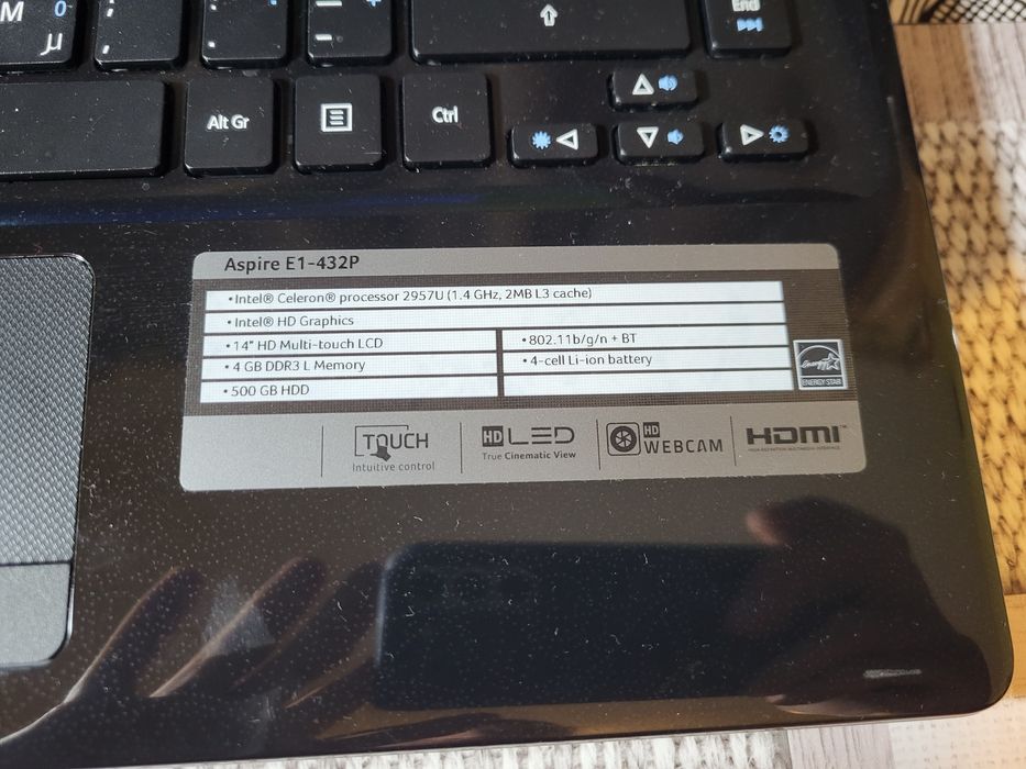 Laptop Acer cu Touchscreen 500GB