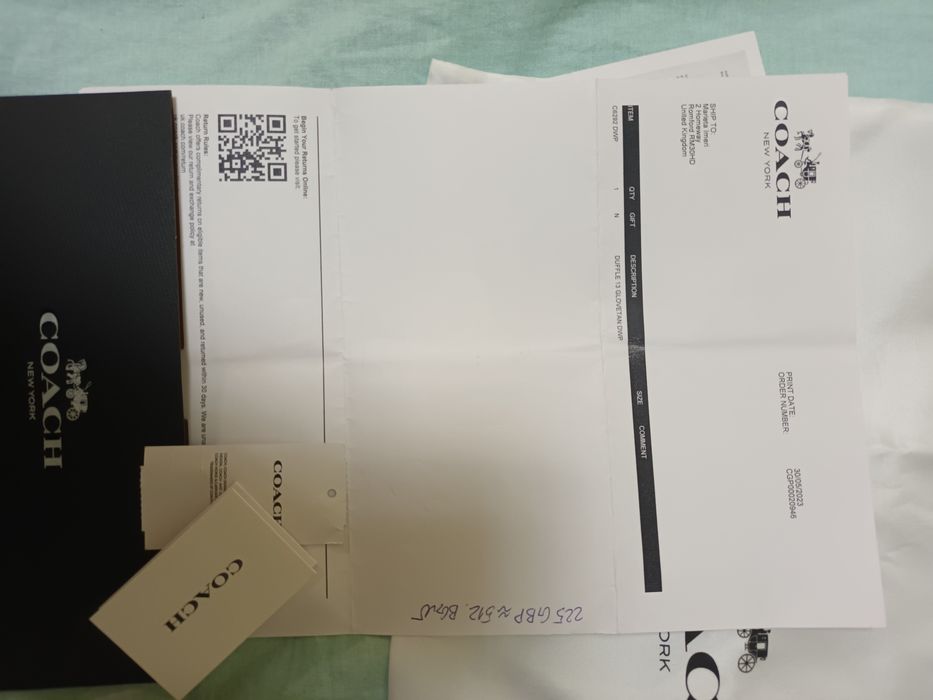 Coach duffle 13 blue мъжка чанта