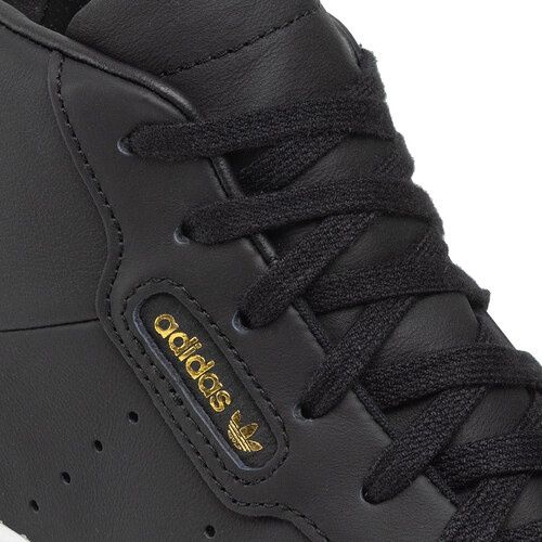 Adidas sleek mid negri piele naturală noi în cutie mar.40