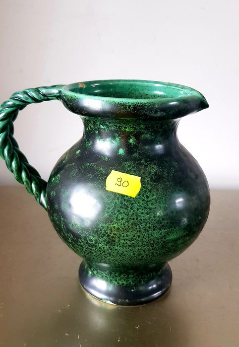 Carafa/vază  veche din ceramică glazurata