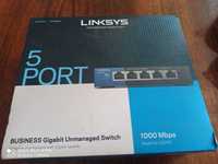 Ново Бизнес Суич Linksys LGS105, 1000Mbps, 5-Port