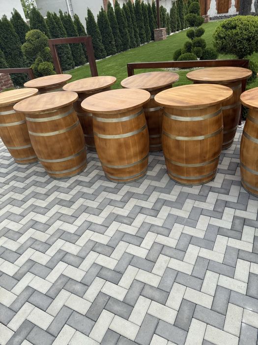 Mese din butoi de stejar salcam brad