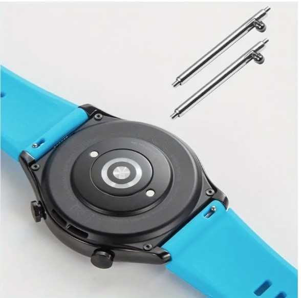 Curele silicon Huawei Watch GT2 Pro/GT3  Pro (catarama argintie)