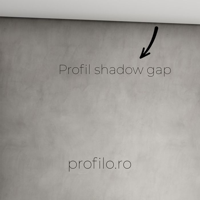 Plinta retrasa shadow gap /  profil tip scafa made in Italy