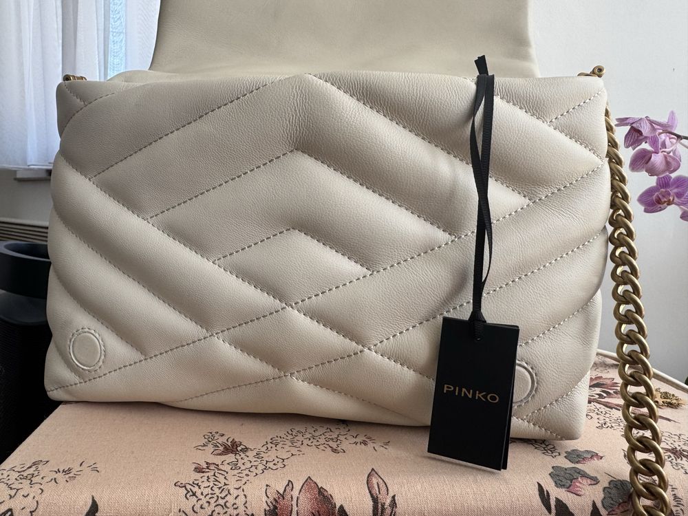 Чанта Pinko бяла