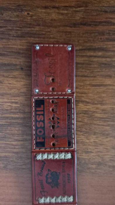 Ceas Fossil,curea lata din piele