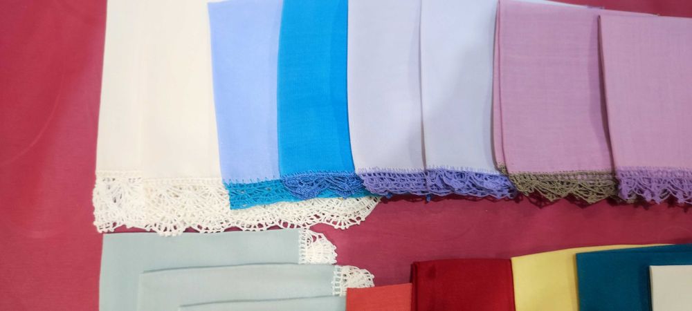 Дамски носни кърпички, наплетени на една кука