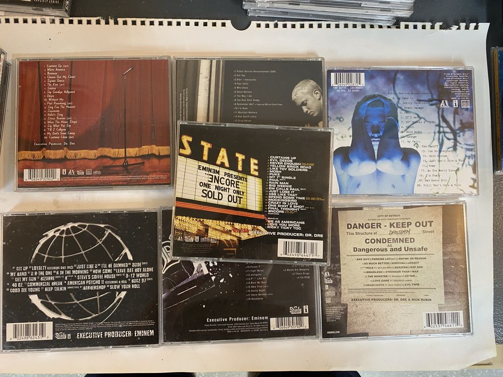 Оригинални  Албуми Дискове Eminem 50 Cent G Unit d12 CD 1999-2005