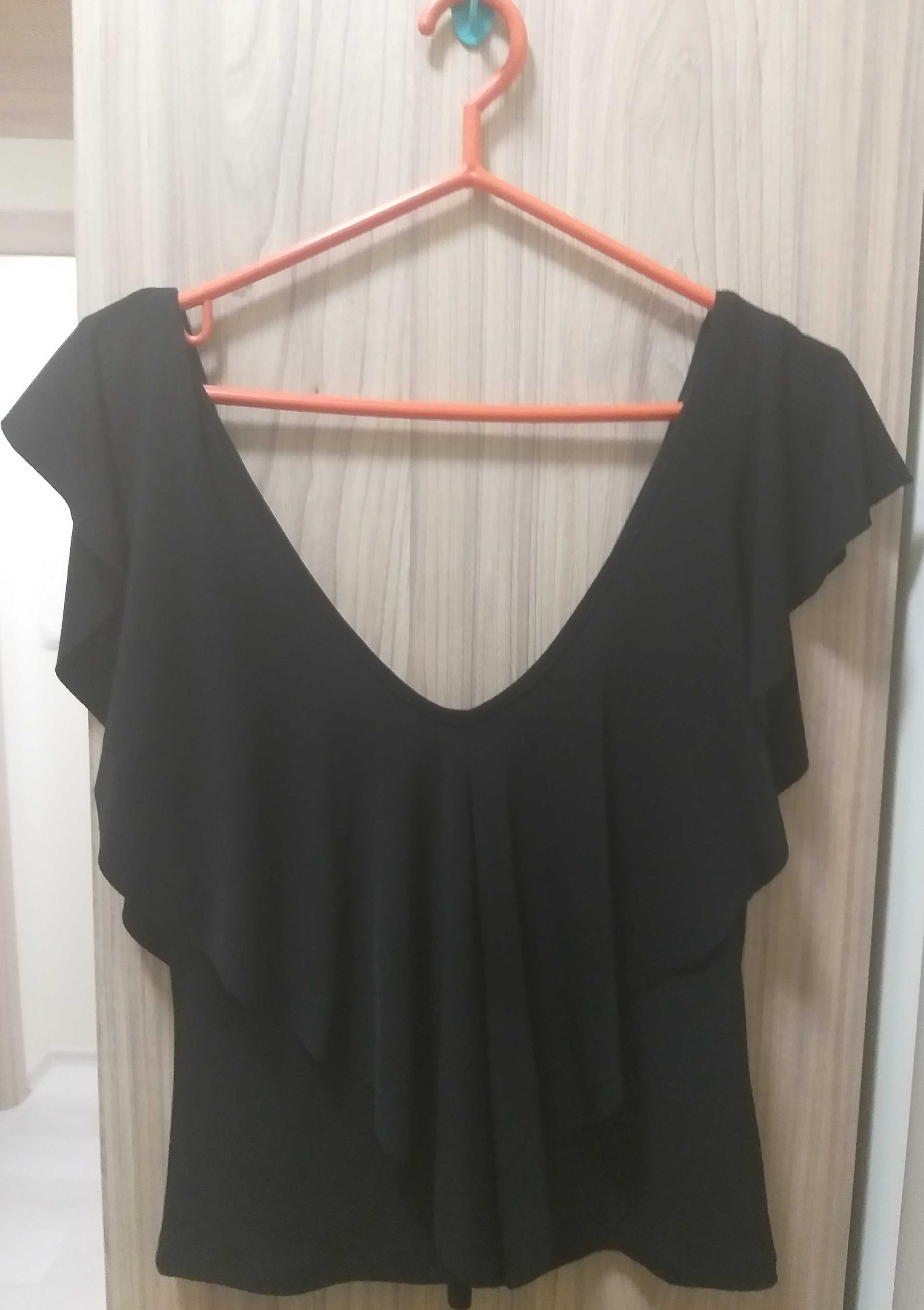 Дамска черна блуза/ потник