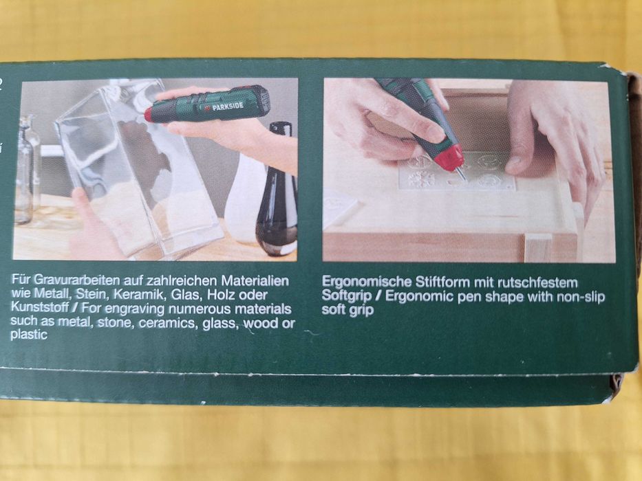 Aparat pentru gravura pe sticla, fier, lemn piatra cu acumulator