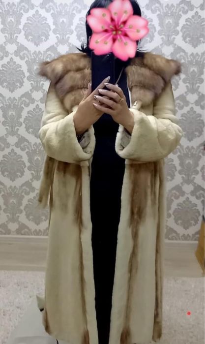 Норковая шуба в хорошем состоянии