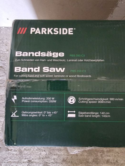 Banzic parkside fierastrau cu banda pentru banc