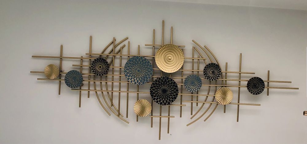 Декоративное панно на стену металл золото, декор на стену