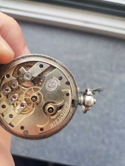 Джобен часовник сребърен