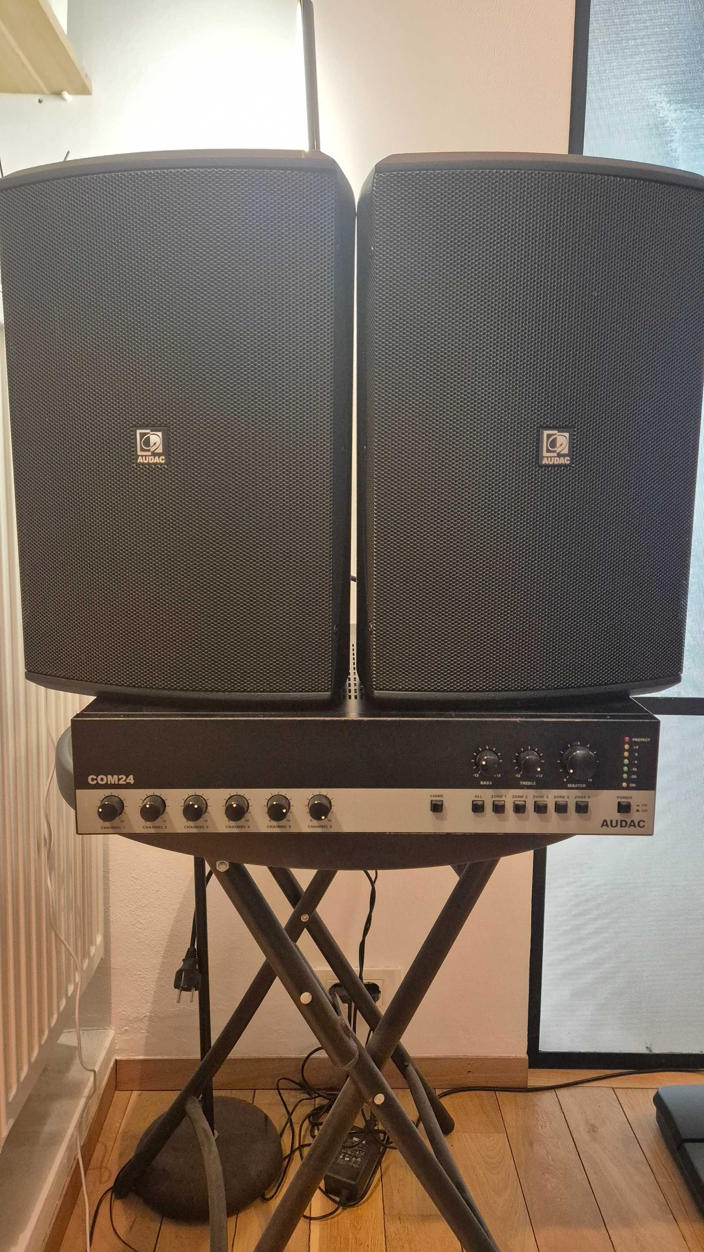 Amplificator AUDAC COM 24 MK2 + 2 boxe AUDAC 8