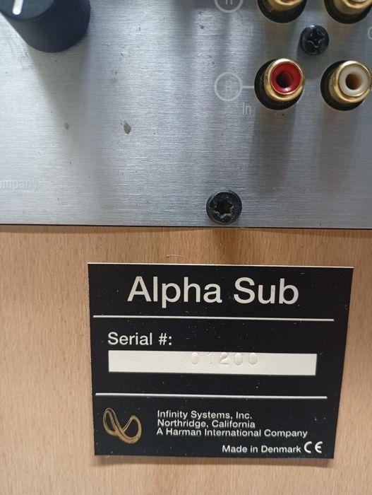 Активен субуфер Infinity Alpha 8"