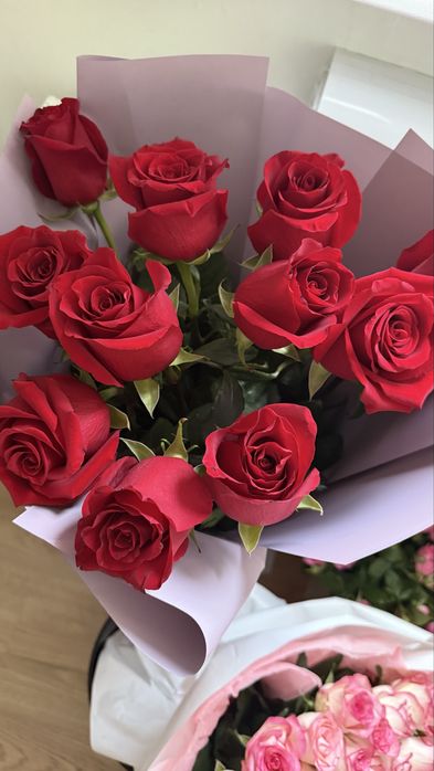 Розы букет цветы