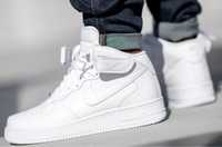Nike Air Force 1 Mid 07 Triple White Sneakers - Stoc Limitat