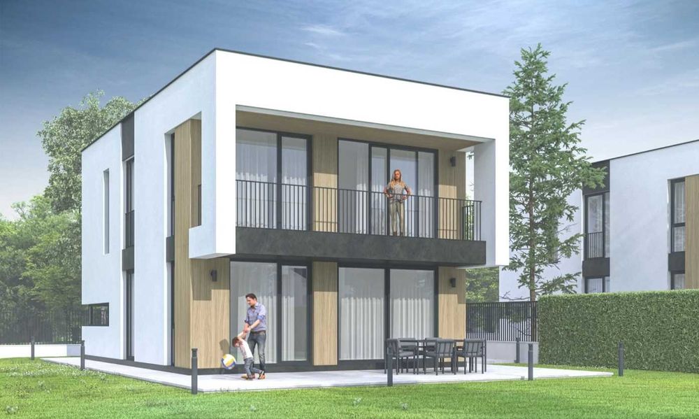 Двуетажна къща в затворен комплекс с. Близнаци