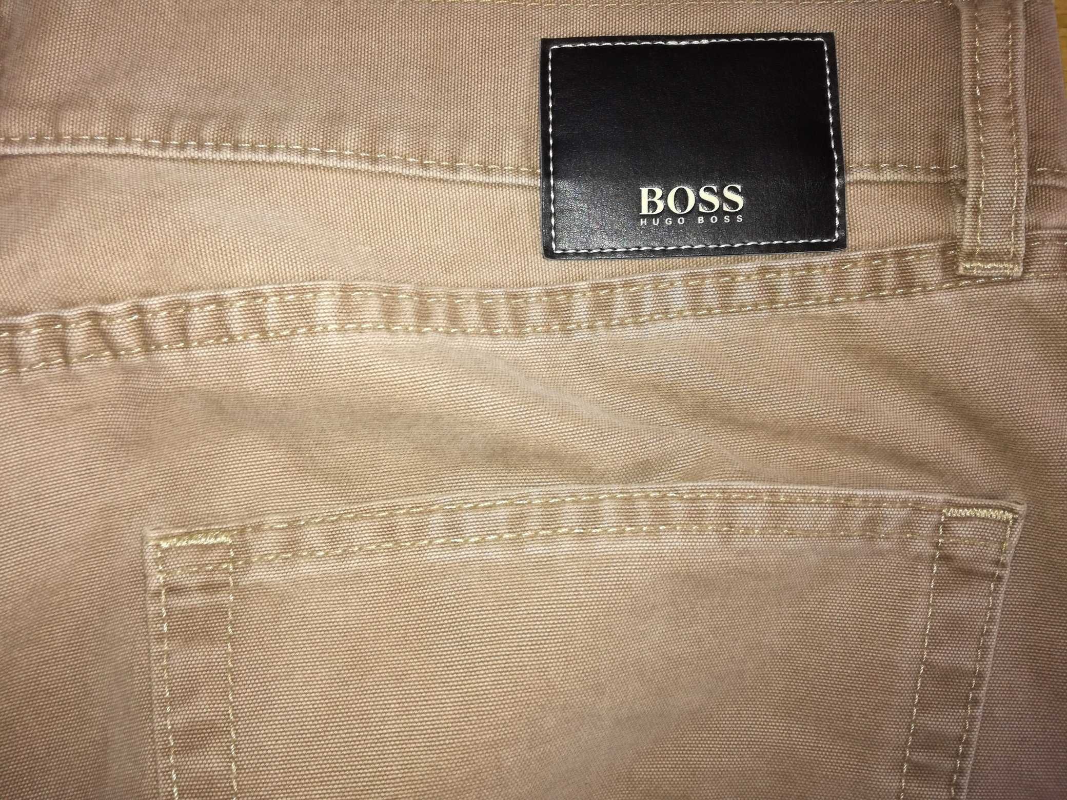 Blugi jeans regular barbati, Hugo Boss, crem, W36 L34