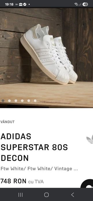 Vand Sneakers adidas superstar 80s decon