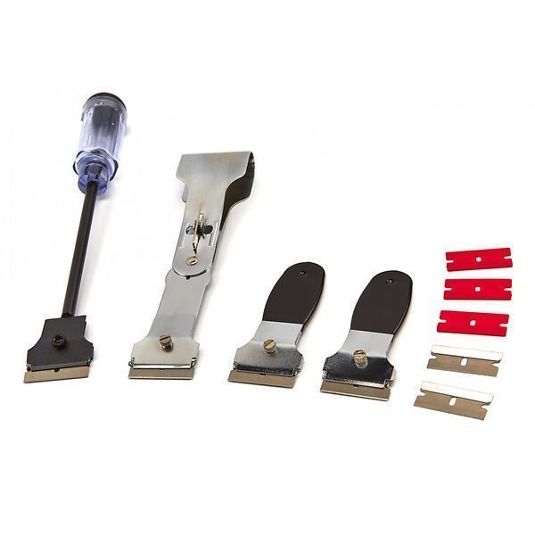 Комплект скрепери със сменящи се остриета