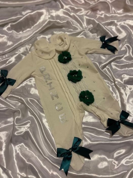 Новородени дрехи със надпис по избор ако желаете пишете на лс