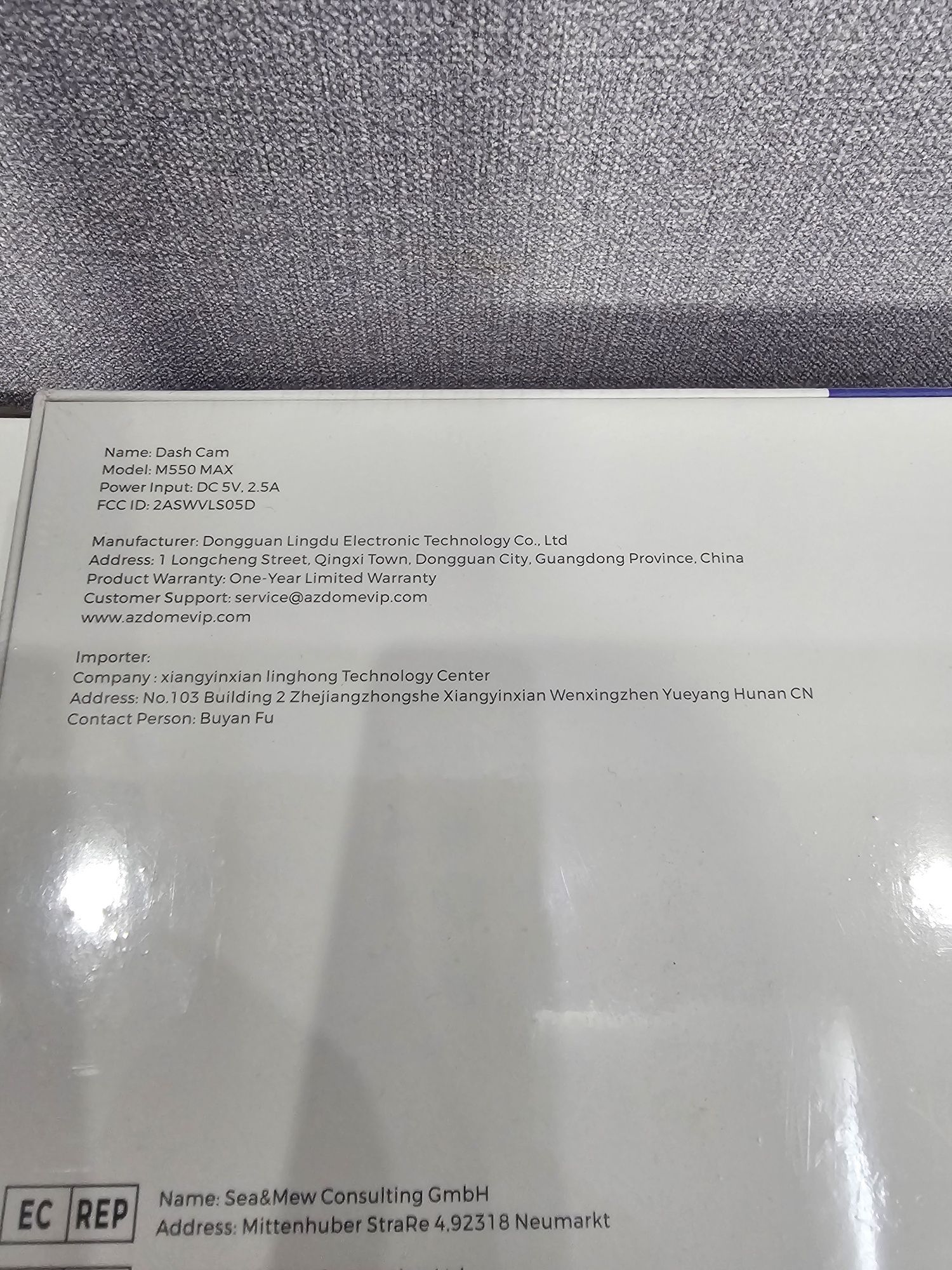 Видеорегистратор Azdome M550 Max с 3 камерами, запечатанный.