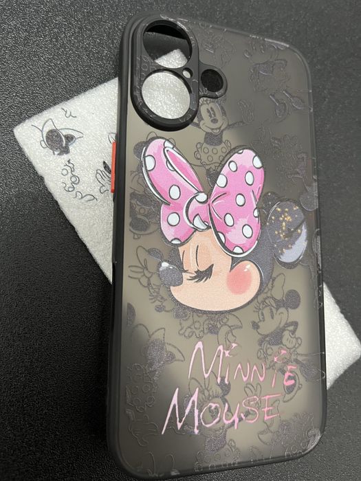 Husă iPhone 16 Minnie Mouse – neagră, nouă, cu etichetă