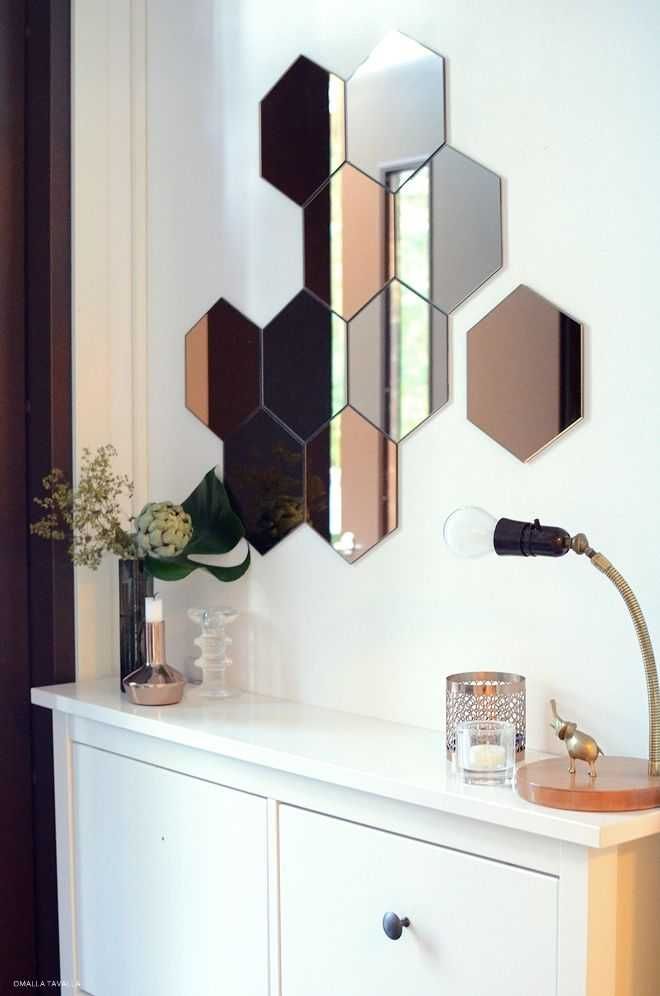 Set Oglinzi Acrilice Design Hexagon - Oglinzi Decorative XL Size 12buc